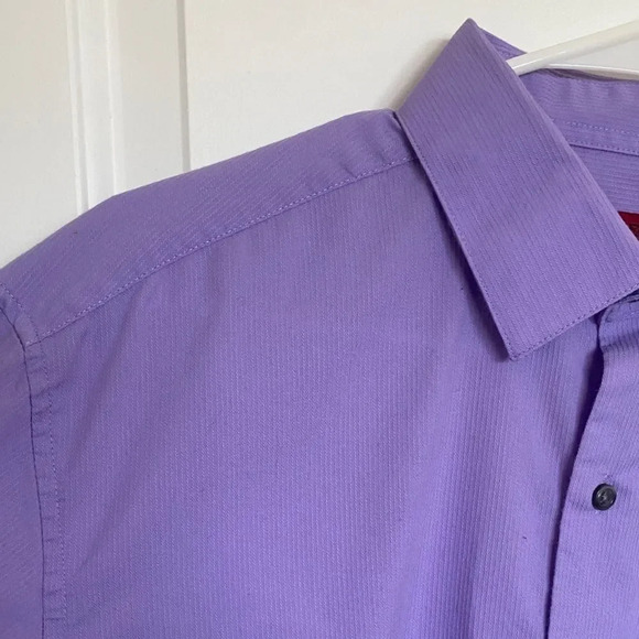 Alfani Fitted Button Down Stretch Dress Shirt - Picture 2 of 6